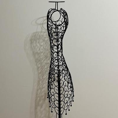 Decorative Black Metal Dress Form