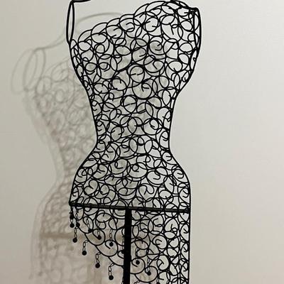 Decorative Black Metal Dress Form