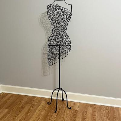 Decorative Black Metal Dress Form