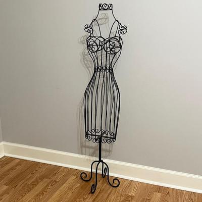 Decorative Black Metal Dress Form
