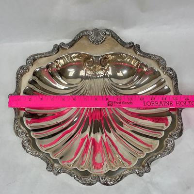 Silver Plated Scalloped Centerpiece Bowl