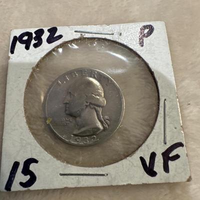 1932 P GEORGE WASHINGTON .25c Silver