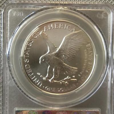 2024 MS 70 EAGLE FIRST DELIVERY Silver