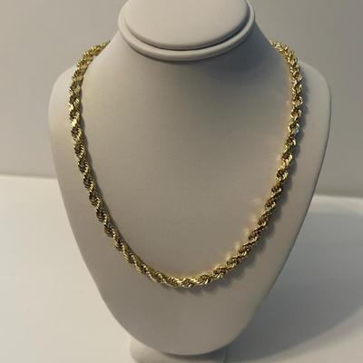 New Authentic 10K GOLD CHAIN 24 INCH 3.5MM 9-10 GRAMS