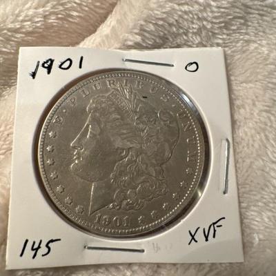 1901 O MORGAN US COIN SILVER XVF