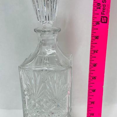 Elegant Vintage Cut Clear Crystal Decanter