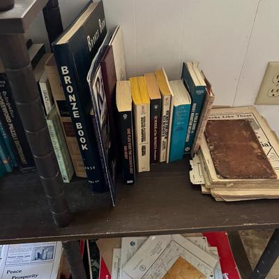 Vintage Books And shelf
