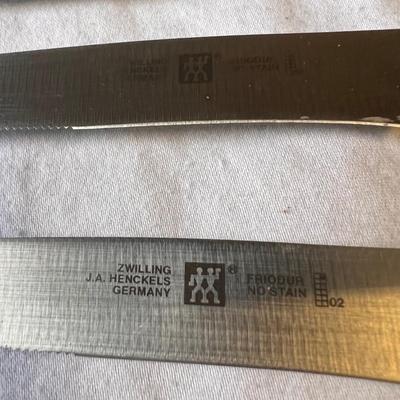 Knives by Zwilling, Sabatier & More with Wooden Cutting Boards (G-DZ)
