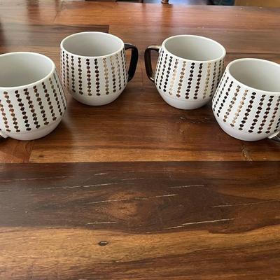 Set of 4 Large Coffee Mugs