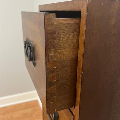 Tall Solid Wood Storage Chest