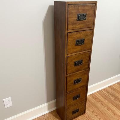 Tall Solid Wood Storage Chest