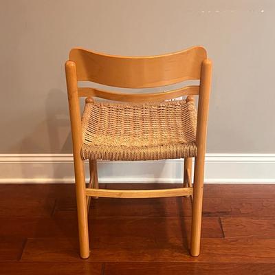 Danish Style Wooden Chair w/ Woven Seat (GB2-DZ)
