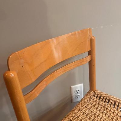 Danish Style Wooden Chair w/ Woven Seat (GB2-DZ)