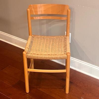 Danish Style Wooden Chair w/ Woven Seat (GB2-DZ)