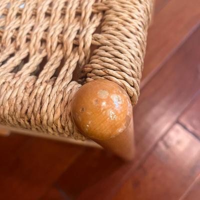Danish Style Wooden Chair w/ Woven Seat (GB2-DZ)