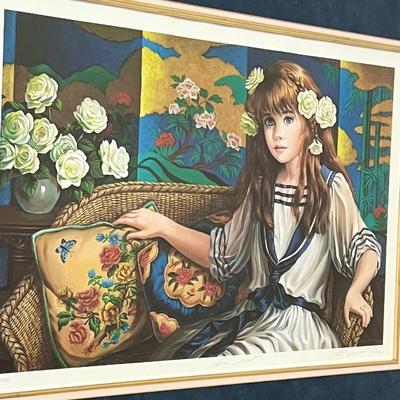 PATI BANNISTER ~ “Love Seat” ~ S/N Framed Print ~ *Read Details