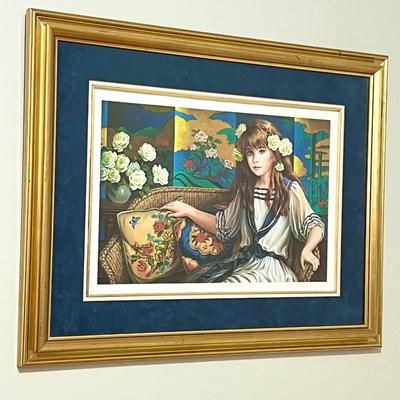 PATI BANNISTER ~ “Love Seat” ~ S/N Framed Print ~ *Read Details
