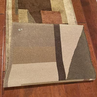 Woven Earth Toned Contemporary Runner Rug (EH-SS)