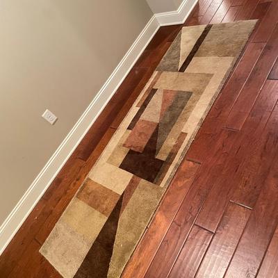Woven Earth Toned Contemporary Runner Rug (EH-SS)