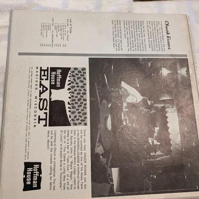 2 Local Recordings of Chuck Evans LP's, Signed