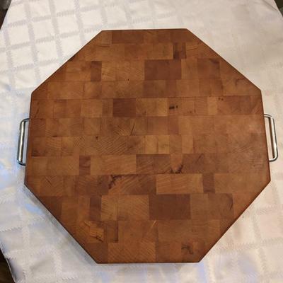 John Boos Ming Tsai Octagon Metal Handled Cutting Board