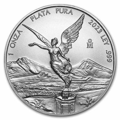 2023 1 oz Silver Mexican Libertad - BU - Qty 5