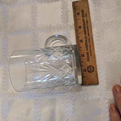 8 Vintage CRISTAL D'ARQUES DURAND MASQUERADE Pattern Coffee Mugs