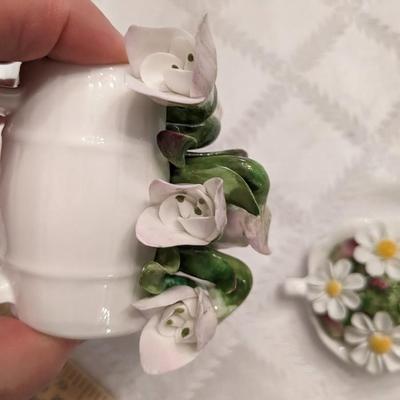 3 Exquisite Aynsley Flower Hand Painted Bone China