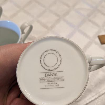 7 Beautiful Bone China Dansk Coffee Cups