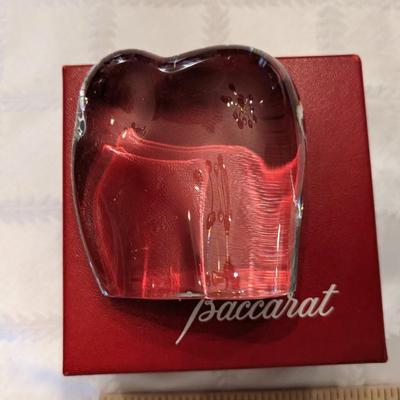 Baccarat Art Glass Crystal Elephant Paperweight