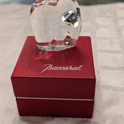 Baccarat Art Glass Crystal Elephant Paperweight