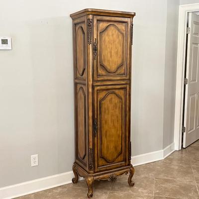 Solid Wood Tall Decorative Cabinet