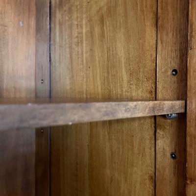 Solid Wood Tall Decorative Cabinet