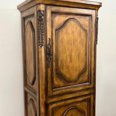 Solid Wood Tall Decorative Cabinet