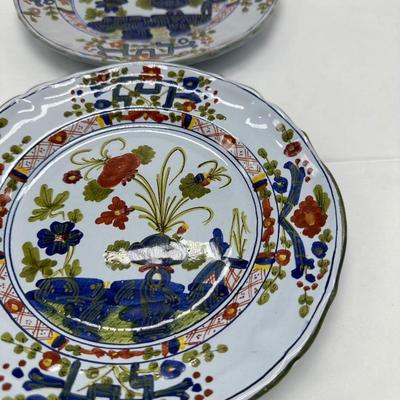 Pair of MORELLI FAENZA Handmade plates-8"