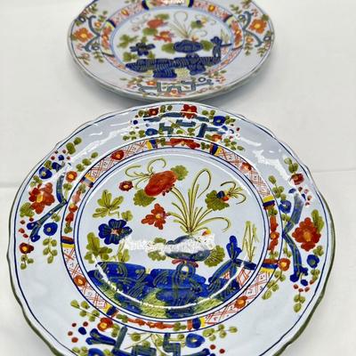 Pair of MORELLI FAENZA Handmade plates-8"