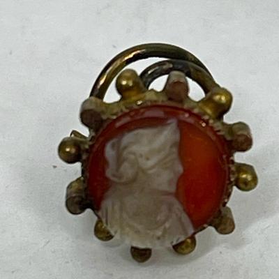 Mixed Odds & Ends Jewelry Lot - miniature wood dog, miniature cloisonné fish, miniature skateboards, cameo, etc