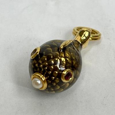 Mixed Odds & Ends Jewelry Lot - miniature wood dog, miniature cloisonné fish, miniature skateboards, cameo, etc