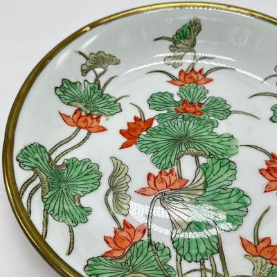 Large Asian Famille Verte Plate