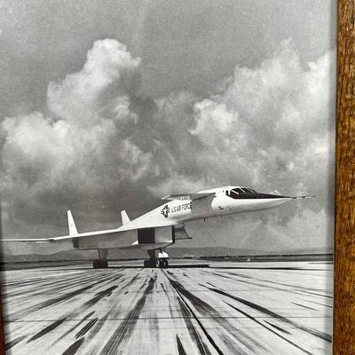 Lot of 3 Framed Military Aircraft Photos