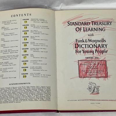 Standard Treasury of Learning with Funk & Wagnalls Dictionary for Young People