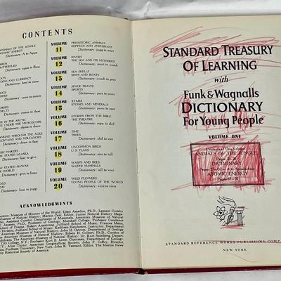 Standard Treasury of Learning with Funk & Wagnalls Dictionary for Young People