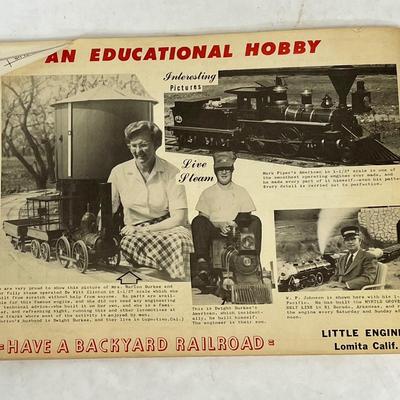 Little Engines Live Steam Locomotive Soft Cover Book from Shop in Lomita CA