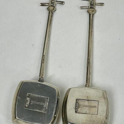 2 pc set of Vintage Japanese Sterling Silver Silvercraft Guitar Salt & Pepper Shakers