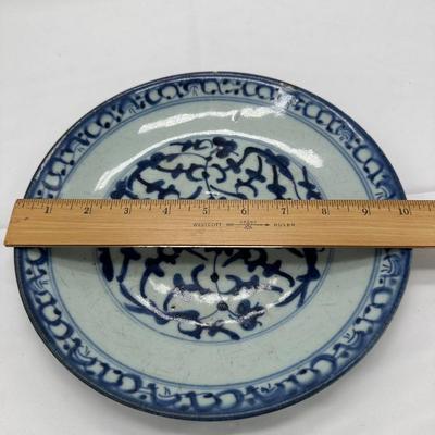 Chinese Vintage Porcelain Blue and White Plate