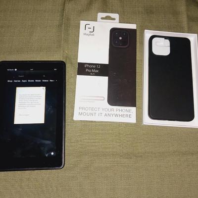 KINDLE AND iPHONE 12 PRO MAX MAGNETIC CASE