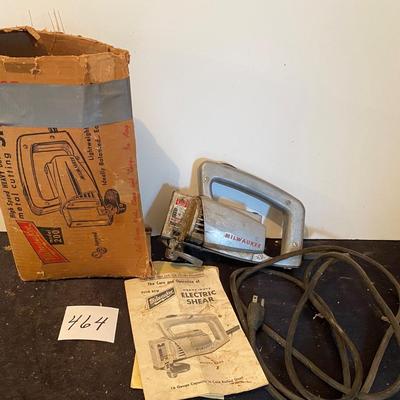 Vintage Milwaukee Heavy Duty Electric Shear