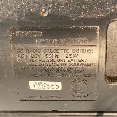 Sony Radio and Cassette Player