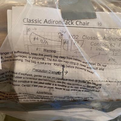 Pattern for Classic Adirondack Chair