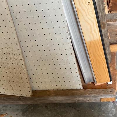 Rolling Wood Storage Cart with Shelves